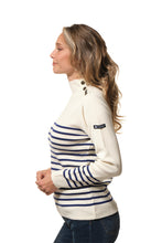 Charger l'image dans la galerie, l andina boutique elonie-pull-femme-col-chemine_hiver mode marine