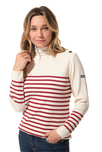 Charger l'image dans la galerie, l andina boutique elonie-pull-femme-col-chemine_hiver mode marine