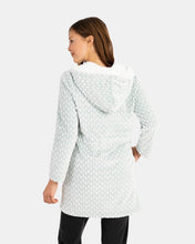 Load image into Gallery viewer, l andina peignoir femme homewear idee cadeau automne hiver confort Peignoir Damme Vert Peignoir Damme Vert