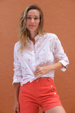 Load image into Gallery viewer, l andina boutique chemise blanc hublot chayma coton