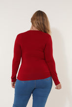 Charger l&#39;image dans la galerie, l&#39;andina boutique viscose basic top t shirt grandes tailles automne
