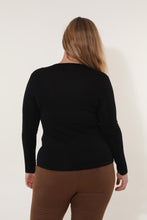 Cargar imagen en el visor de la galería, l&#39;andina boutique viscose basic top t shirt grandes tailles automne
